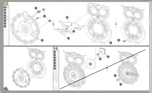 Horloge Hibou [puzzle bois 3D Rokr] de Glénans - Page 4 Fiche_43