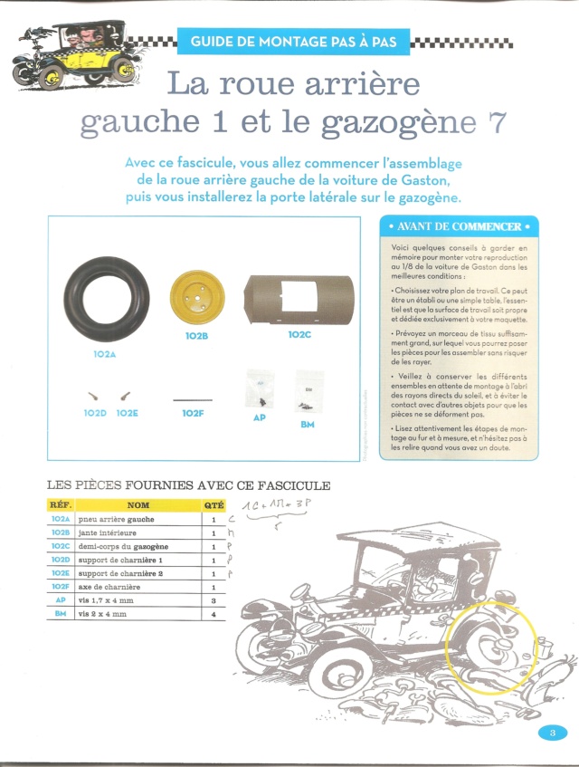 Construction, par Glénans, de la "Voiture de Gaston" au 1/8, de chez Hachette. - Page 26 N102_l11