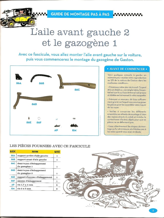 Construction, par Glénans, de la "Voiture de Gaston" au 1/8, de chez Hachette. - Page 22 N86_li11