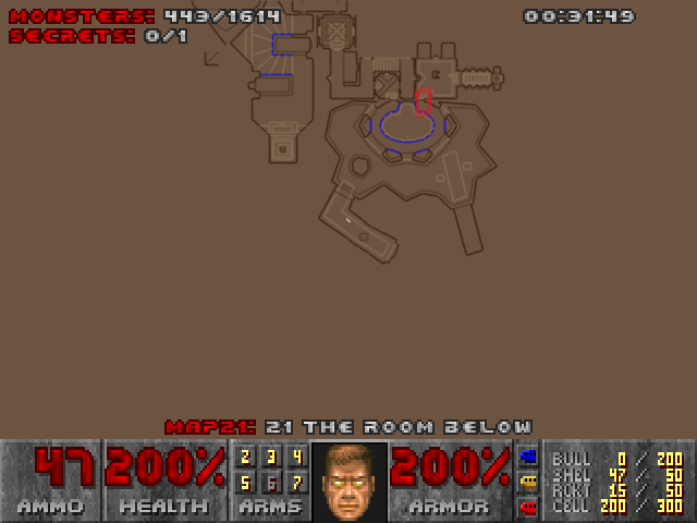 [Ultimate Doom] The Room below Screen10