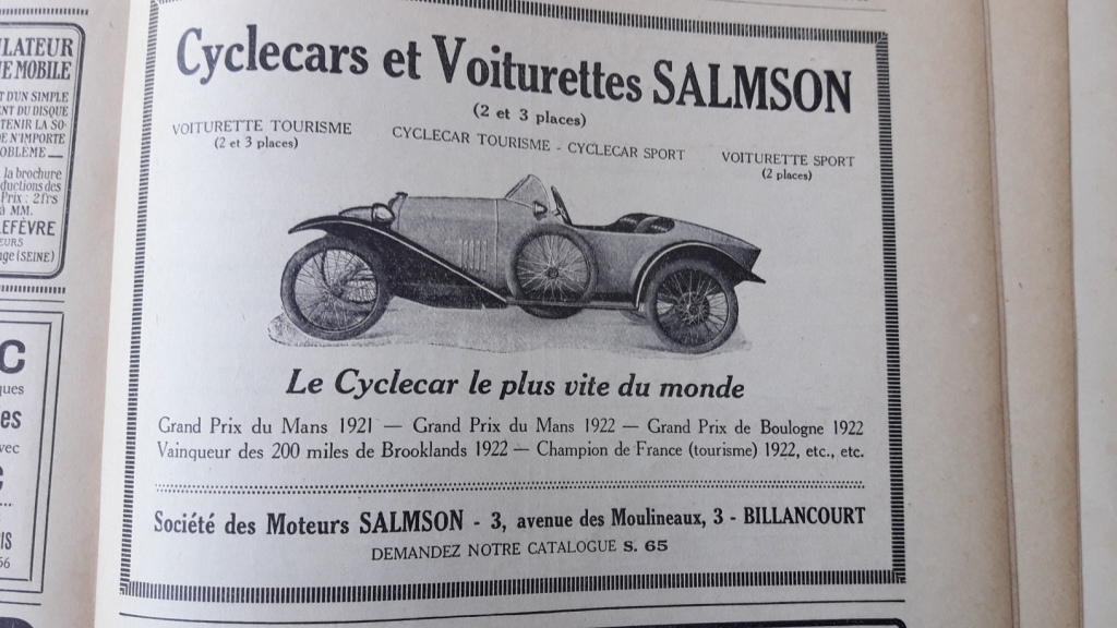 SALMSON cyclecar - Page 21 Salmso10