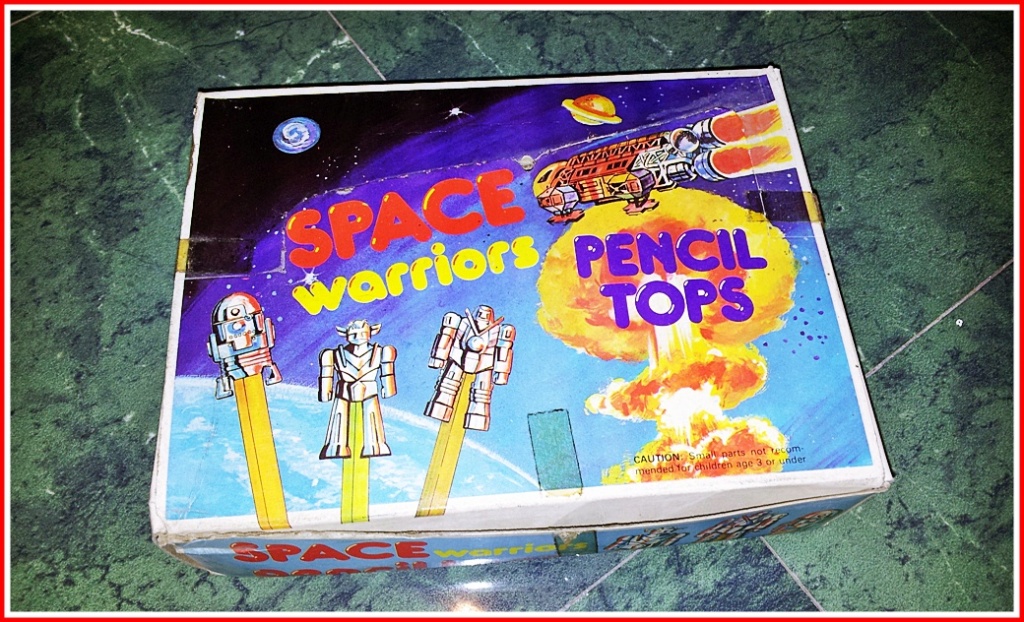 SPACE WARRIORS pencil tops - espositore completo gommine - GOLDRAKE - KEKANDER - STAR WARS - KAME RIDER - TEKKAMAN Pencil10