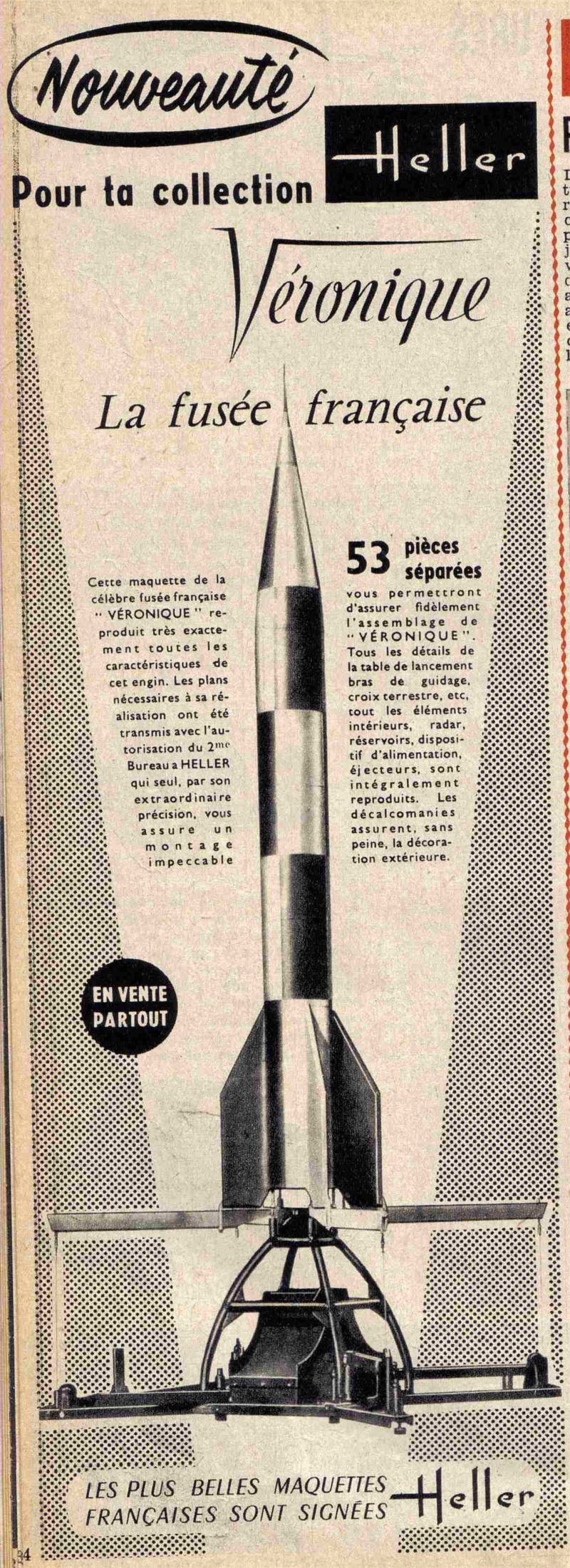 Magazines PILOTE et TINTIN, publicités HELLER  des années 60 03710