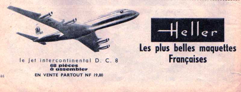 Magazines PILOTE et TINTIN, publicités HELLER  des années 60 04310