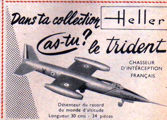 Magazines PILOTE et TINTIN, publicités HELLER  des années 60 04710
