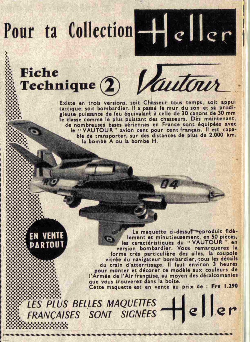 Magazines PILOTE et TINTIN, publicités HELLER  des années 60 04910