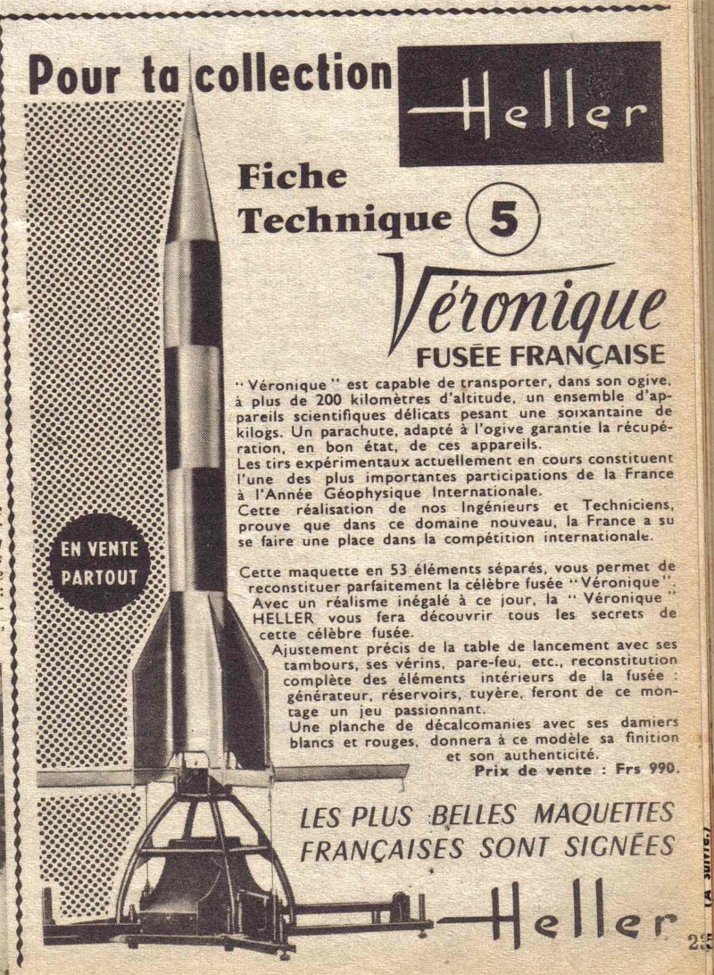 Magazines PILOTE et TINTIN, publicités HELLER  des années 60 05410
