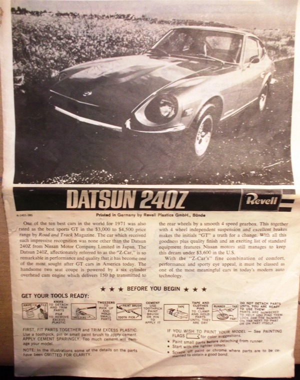 [REVELL] DATSUN 510 John MORTON 1971 Réf 1440  Datsun12