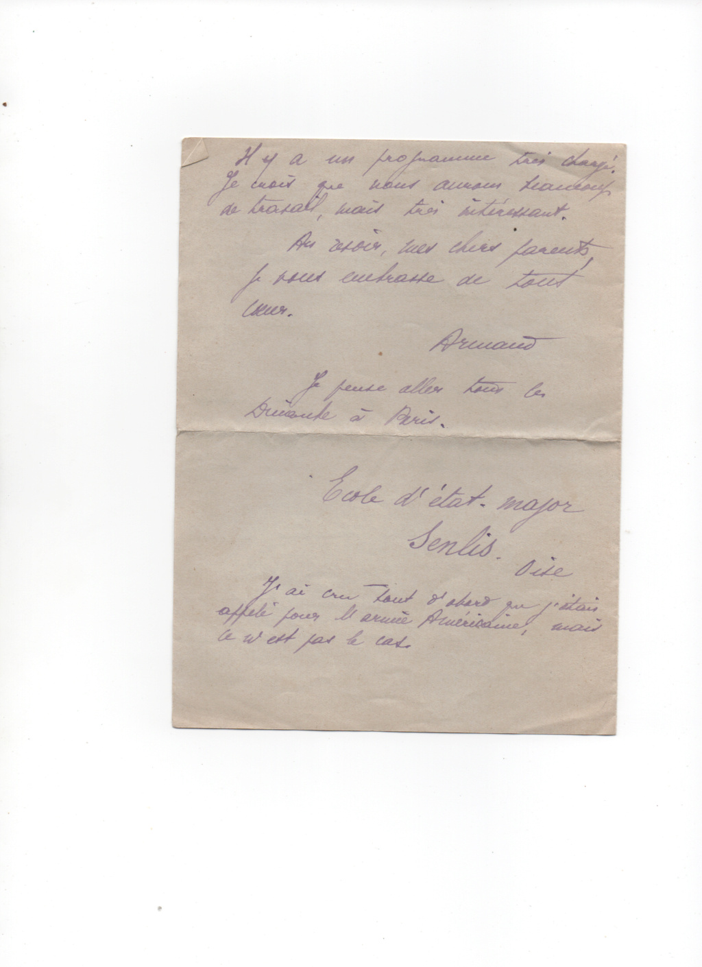Lettre d'Armand Bergis du 10/08/1917 Etat_m13