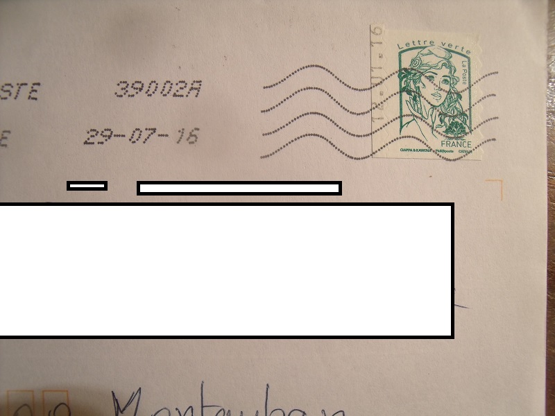 timbre Marianne et la jeunesse lettre prioritaire date de tirage Gedc1115