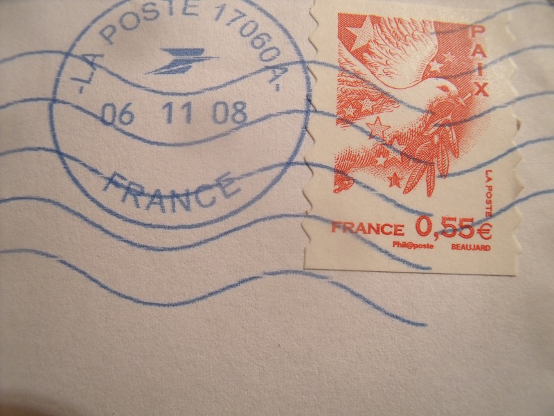 o,55 timbre colombe de la paix du carnet 2008 sans bdp Gedc1293
