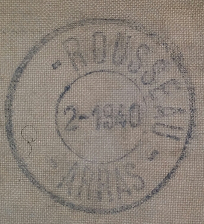 Toile de tente 1935 - Rousseau - Arras 2020-082