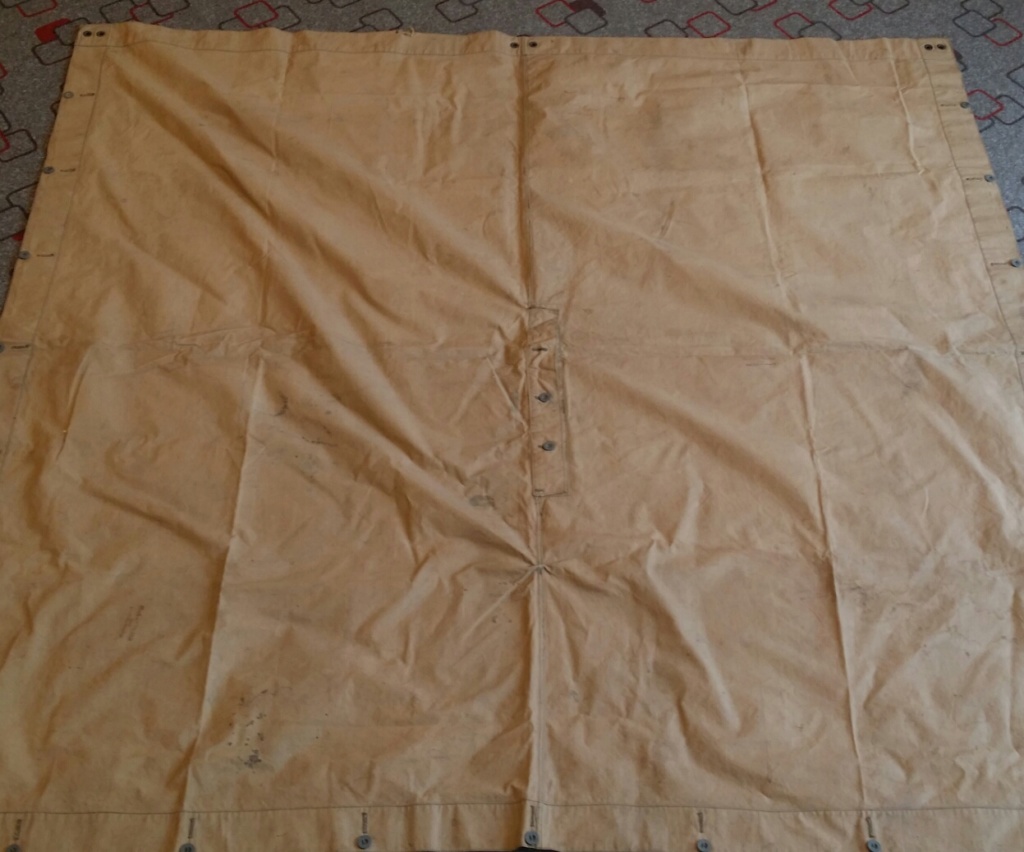 Toile de tente 1935 - Rousseau - Arras 1940 réutilisation allemande 2020-083
