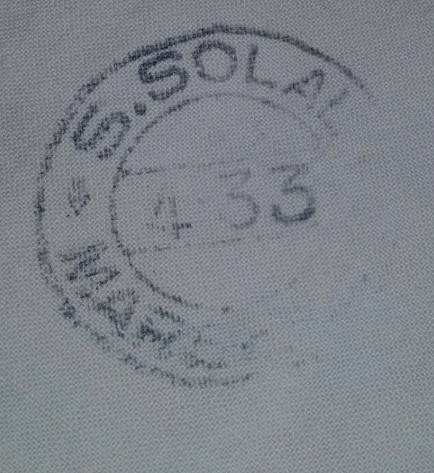 Toile de tente 1897 - Solal - Marseille  1933 2020-084