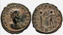 Antoniniano de Aureliano. RESTITVT ORBIS. Pax y emperador frente a frente. Antioquía Screen33
