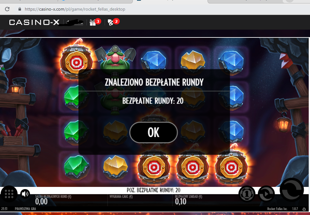 CasinoX - bonusy bez depozytu Casino10