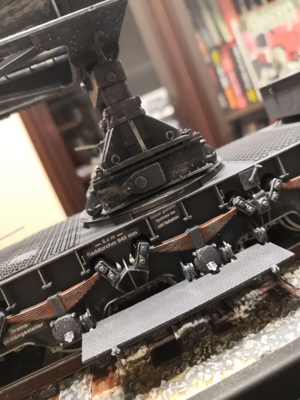 Morser Karl-Gerat 040/041 c железнодорожным составом 1:35 от Trumpeter 2610