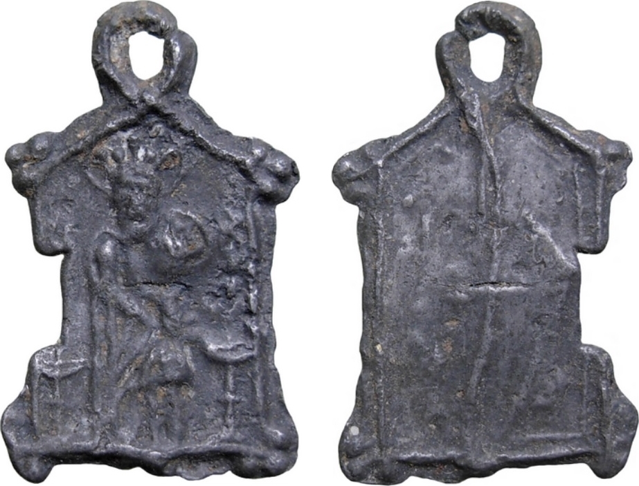 Médaille du XVIe en forme de chapelle à déterminer  286-1710