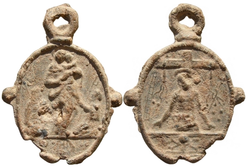 Médaille religieuse à identifier (XVI-XVIIe s.) Vierge11
