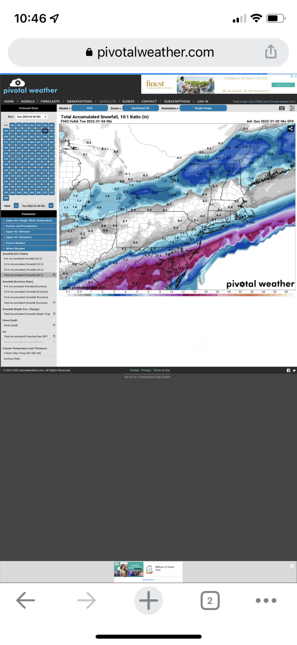 January 3rd 2022 potential coastal snowstorm C2081510