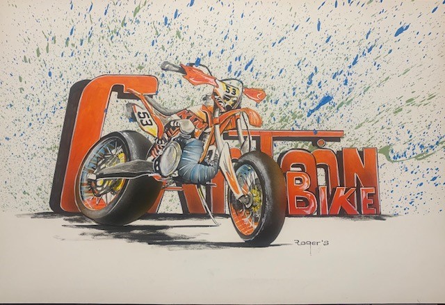  Cartoon Bike 500 KTM Super Motard Ktm_5010
