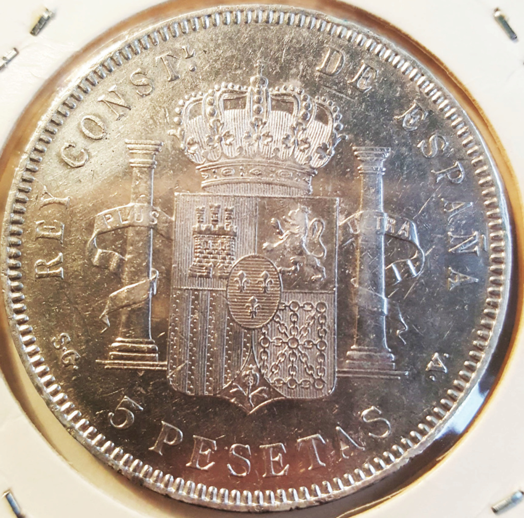 5 pesetas 1898. Alfonso XIII. SG V. Consulta 5ptas111