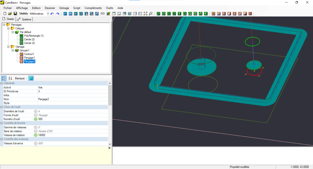 Pourquoi Mach3 bloque sur une G-code T301 M6 ? Cambam14