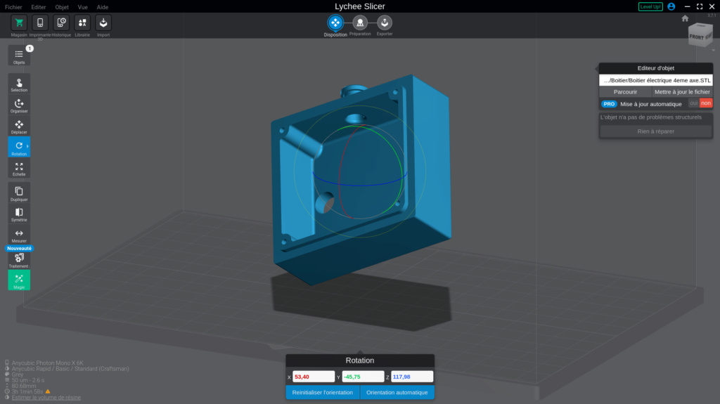 Mise en route Anycubic Photon Mono X - Page 5 Ls112