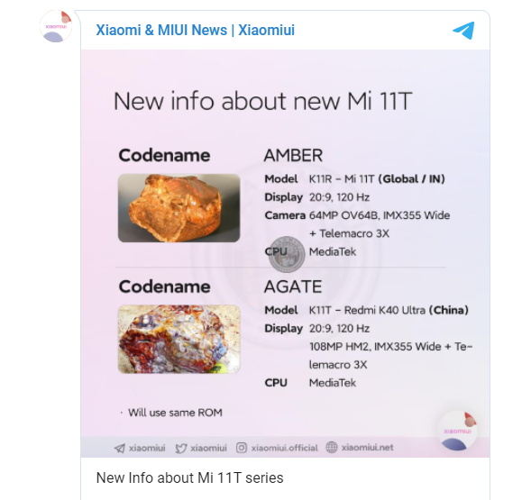 شاومي تدعم هواتف Mi 11T وRedmi K40 Ultra بمعدل تحديث 120Hz Xiaomi10
