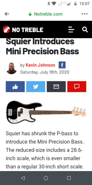 Squier Mini Precision. Screen13