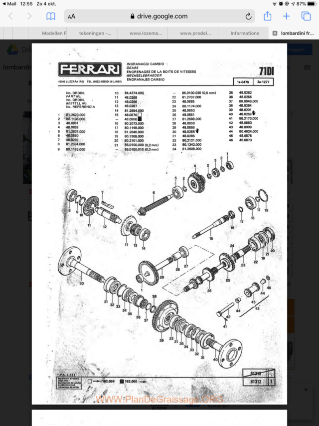 Motoculteur Ferrari 71DI: acces joint spi cardan 99828410