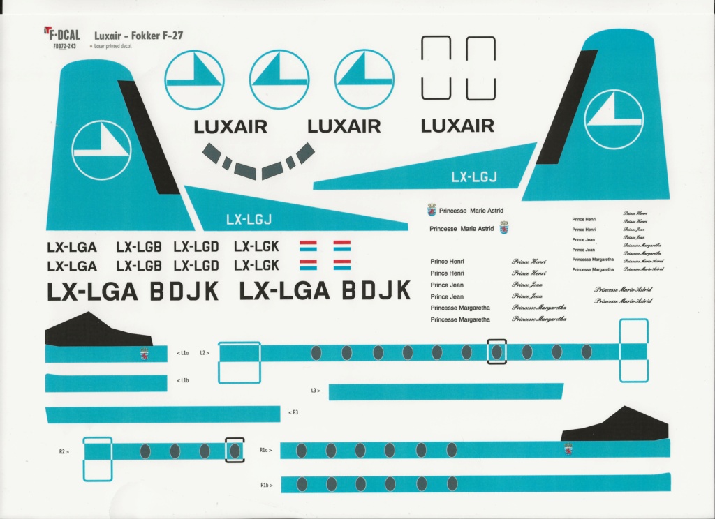  [ Airfix ] Fokker 27-100 - Luxair -  LX-LGJ 00111