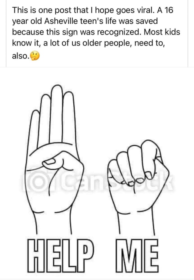 Universal Hand Sign for Help Help_u10