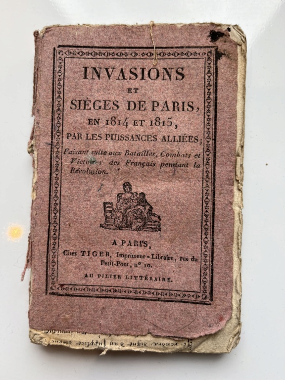 Livre ancien sur la bataille de Paris 1814 77bba910