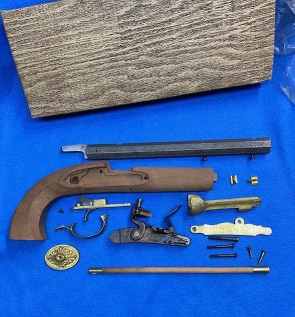 Dixie gun works 50 year old dueling pistol kit Duelin11