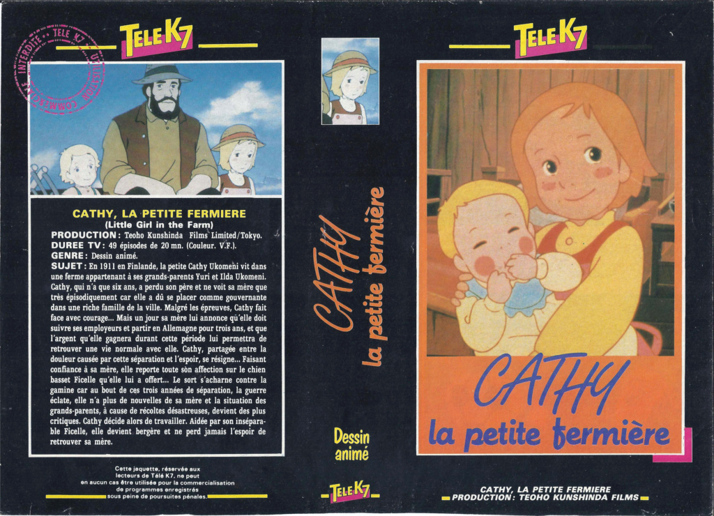 Dépôt des Jaquettes VHS de dessins animés publiées dans la revue Télé K7 Cathy_10