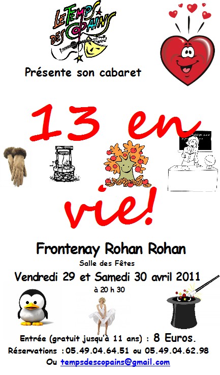 Cabaret à Frontenay Rohan Rohan Affich11