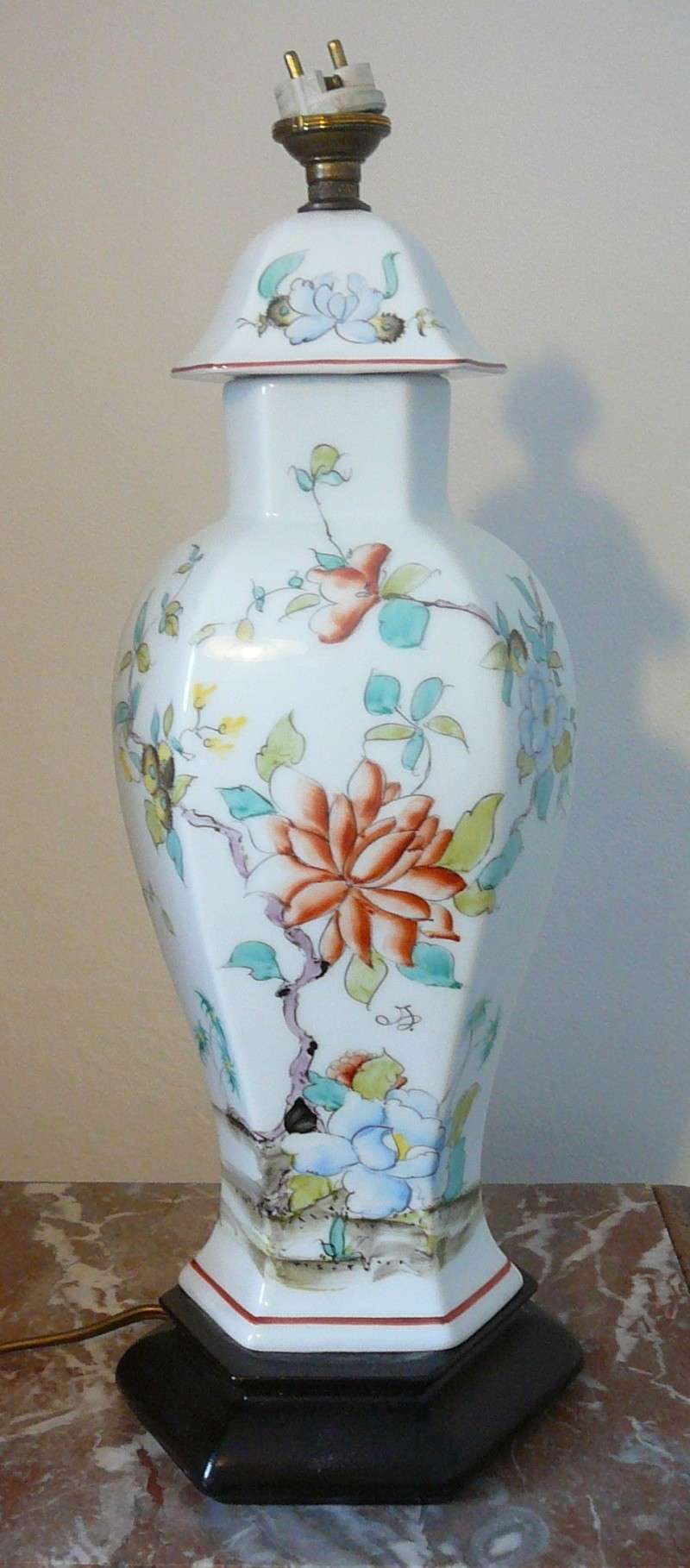 Lampe/vase inspiration asiatique P1030256