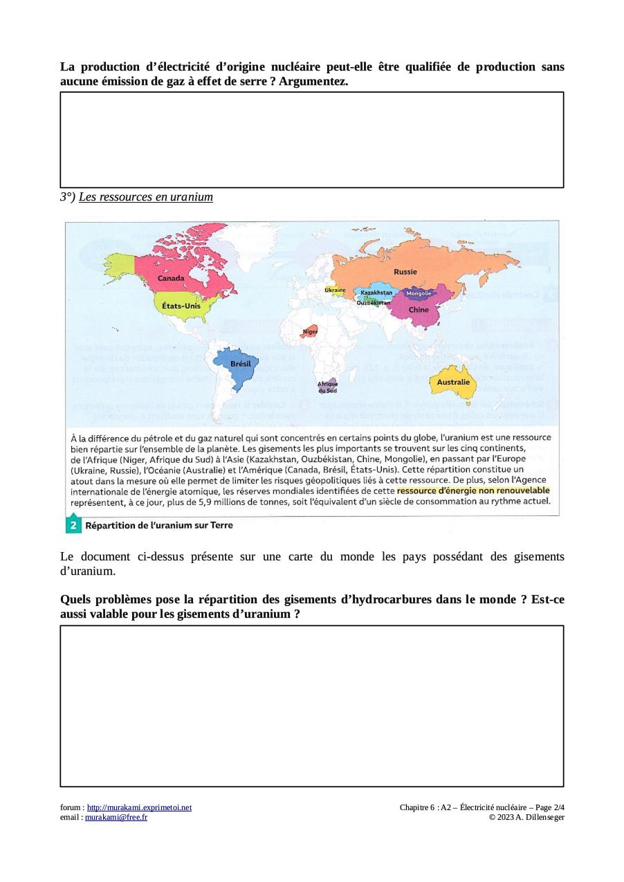 Activité n°2 : Électricité d'origine nucléaire Activi45