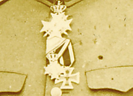 Officiers avec leurs barrettes de médailles ou de rubans Genera26