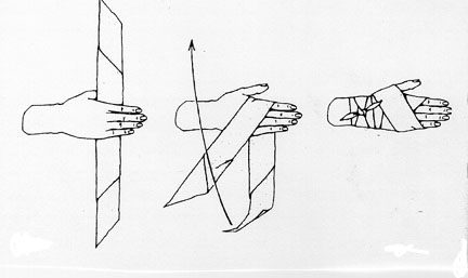 faire un bandage et techniques d'immobilisation Bandag12