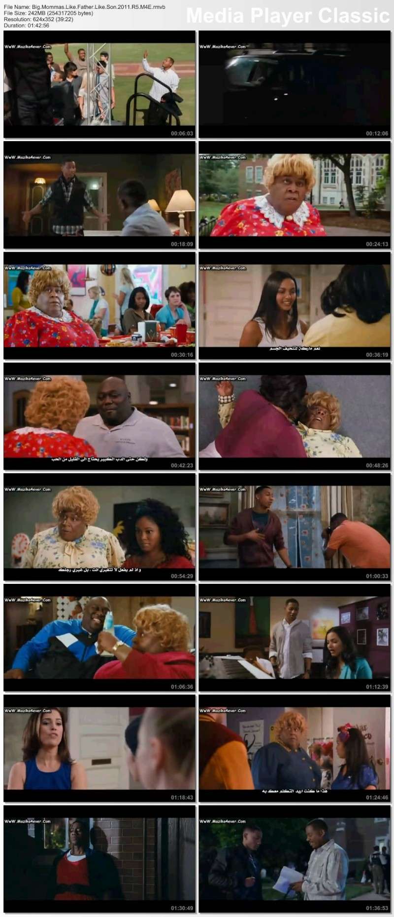 Exclusive version of the DVD-R5 of the great comedy film Big Mommas: Like Father, Like Son 2011 Translator Big10