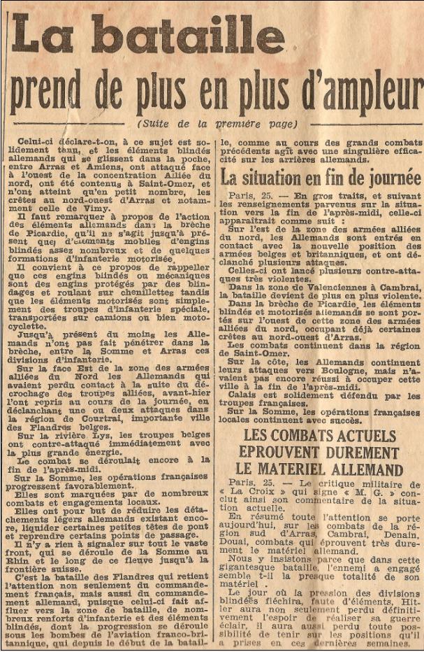 La presse du Dimanche 26 mai 1940 Numar364