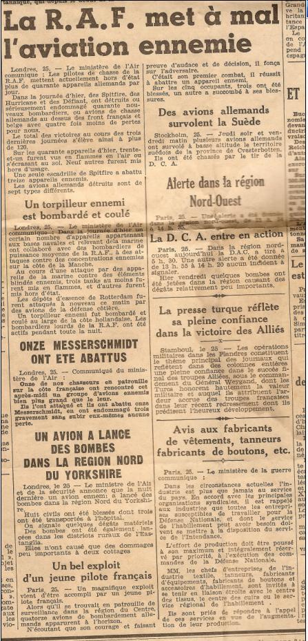 La presse du Dimanche 26 mai 1940 Numar365