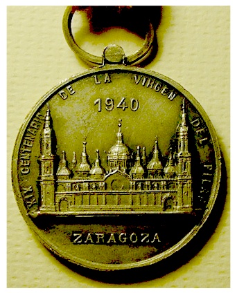 Medalla Virgen del Pilar / Basilica del Pilar - s. XX 1940 Pilar_11