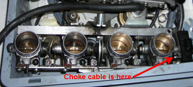 Where does my choke cable go? Tb10