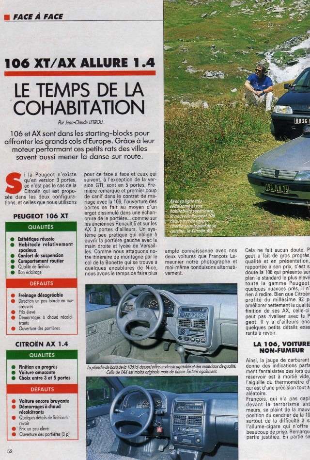 La 106 dans la presse en son temps... X202510