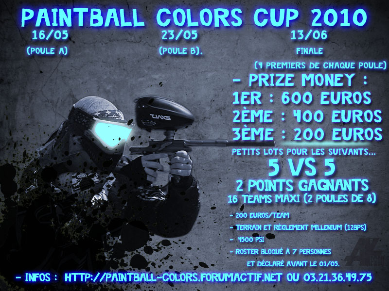 Paintball colors...cup 10 Pbccup13