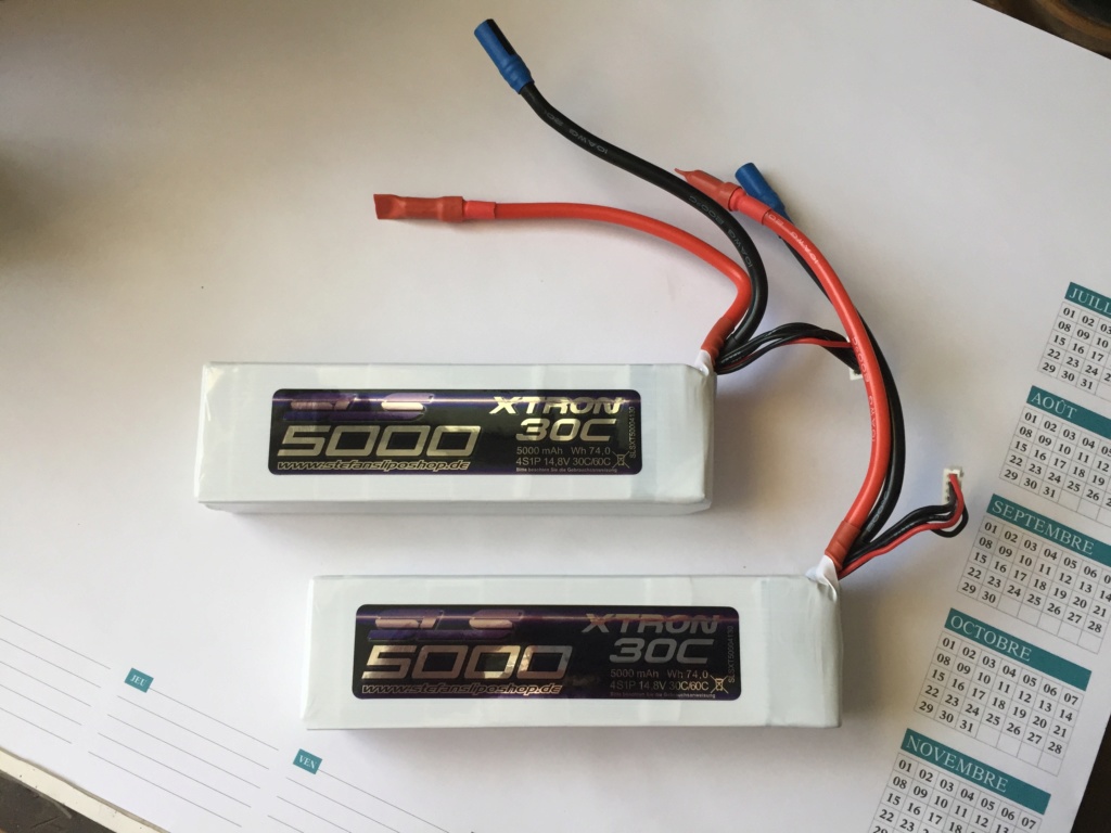  2 Packs Lipos SLS 4s  5000 Mah.30/60c. Liposl12