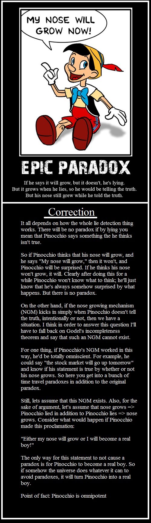 Can you solve the Pinocchio Paradox? Solved10